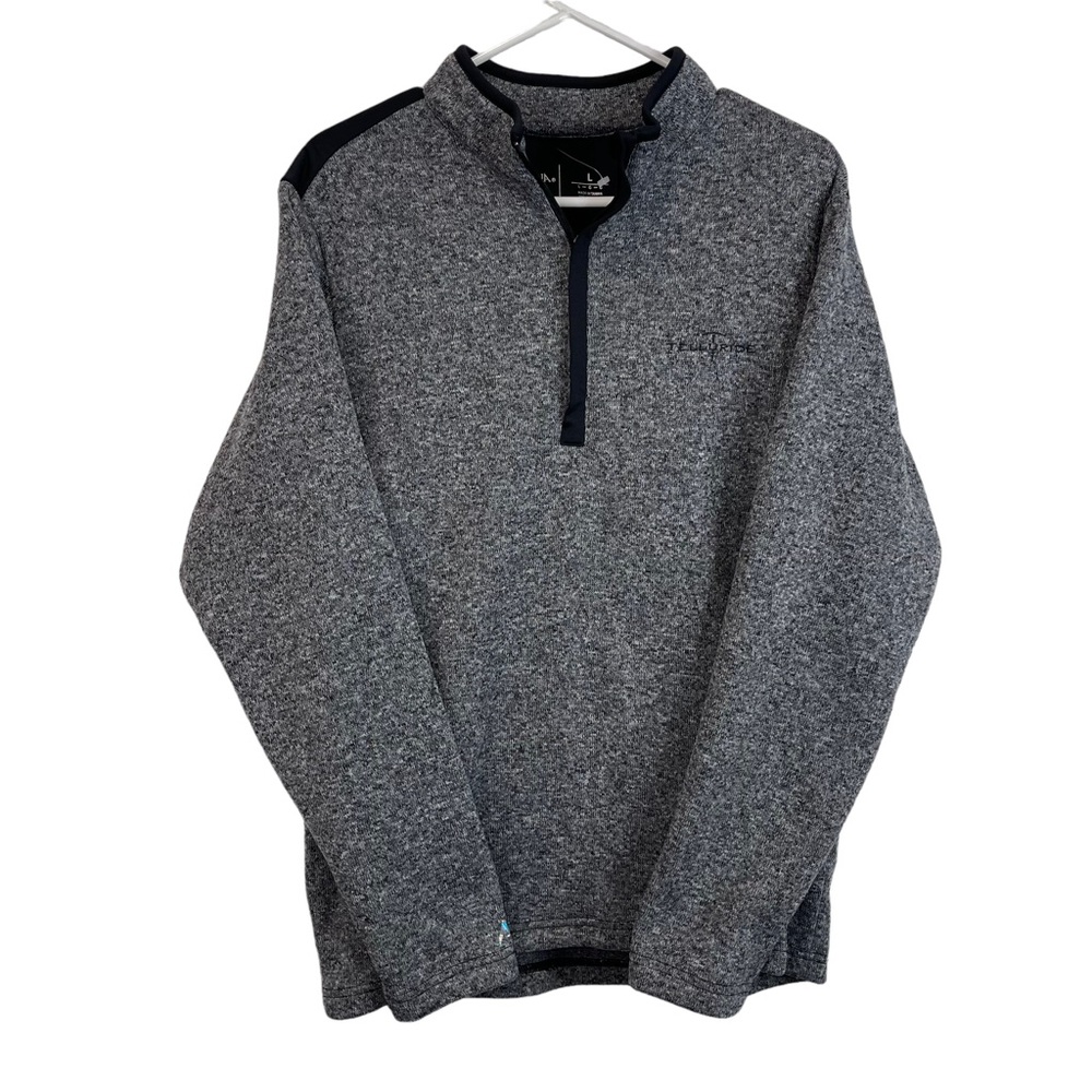 Men's Antigua Heather Quarter-Zip Jacket Size L